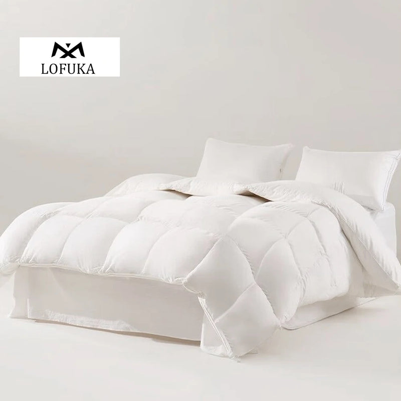 couette de luxe 100 pourcent duvet d'oie toutes saisons