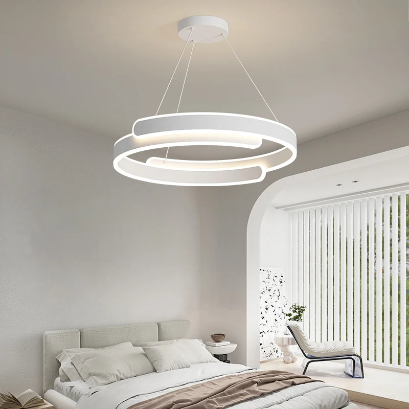 suspension led anneau design pour décoration intérieure élégante