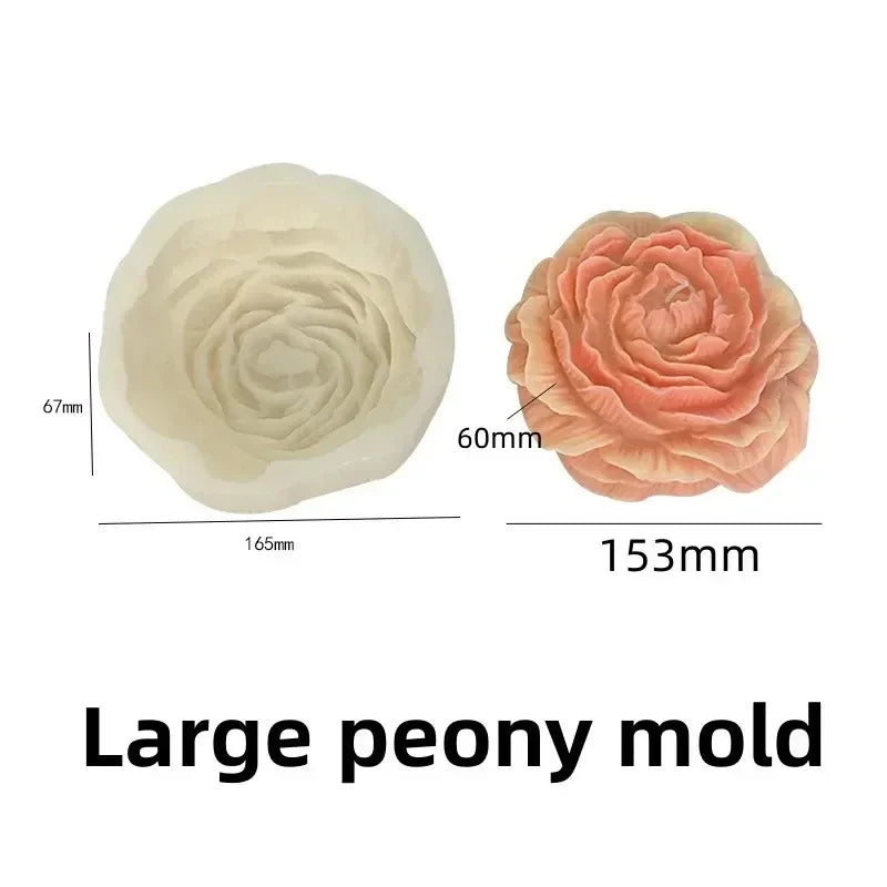 moule en silicone 3d bouquet de roses pour bougie