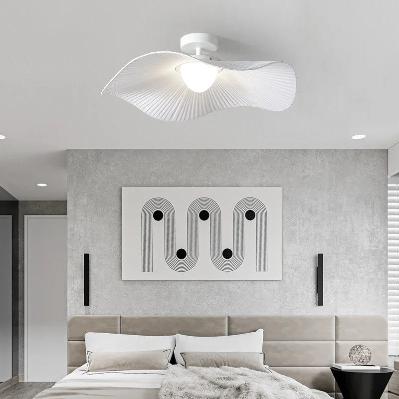 lustre nordique design lotus éclairage led moderne pour intérieur