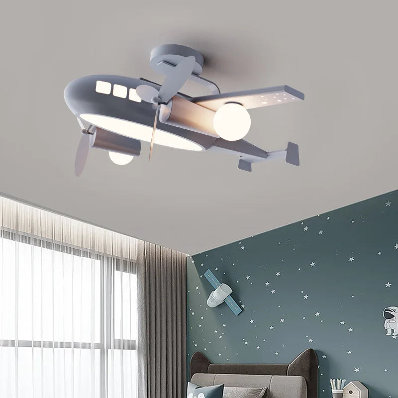 plafonnier avion nordique pour chambre enfant décoration lumineuse