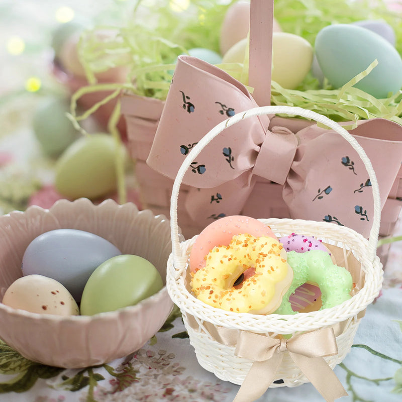 panier de fleurs en osier pour mariage et rangement