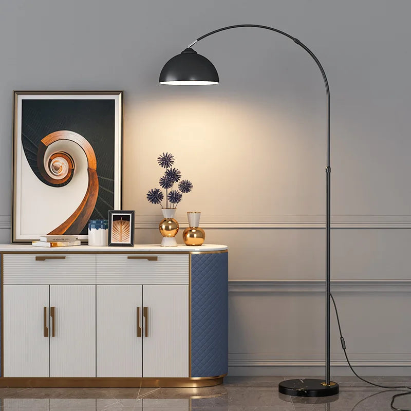 lampe de chevet moderne en tissu et marbre style européen