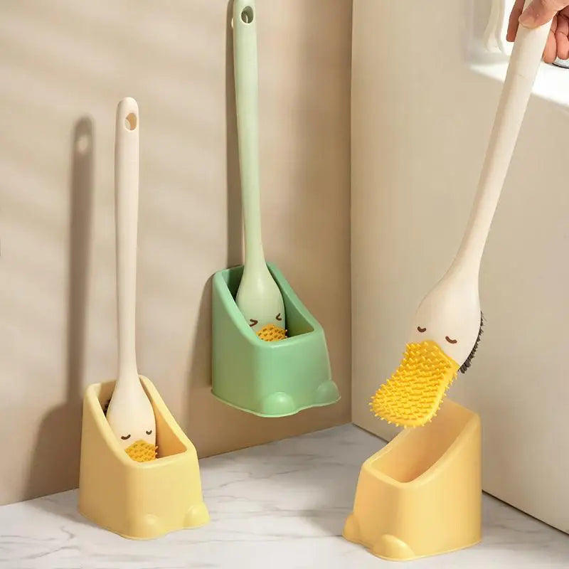 brosse de toilette murale canard créatif peu encombrant