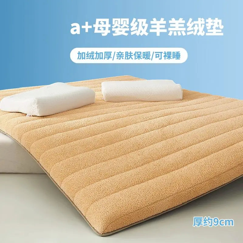 matelas en velours doux pliable pour un confort optimal