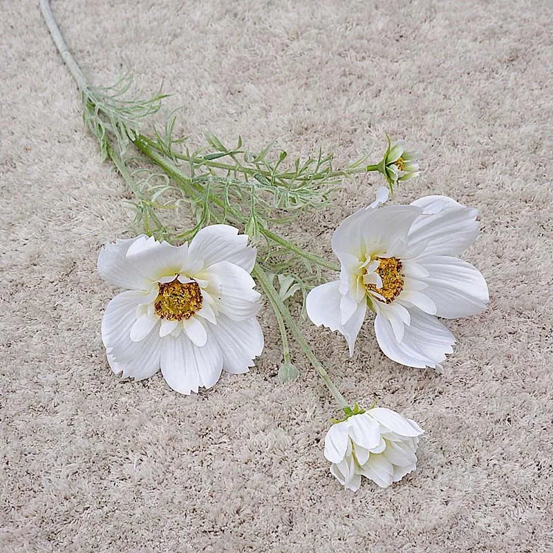 branche de fleurs artificielles en soie pour décoration de mariage