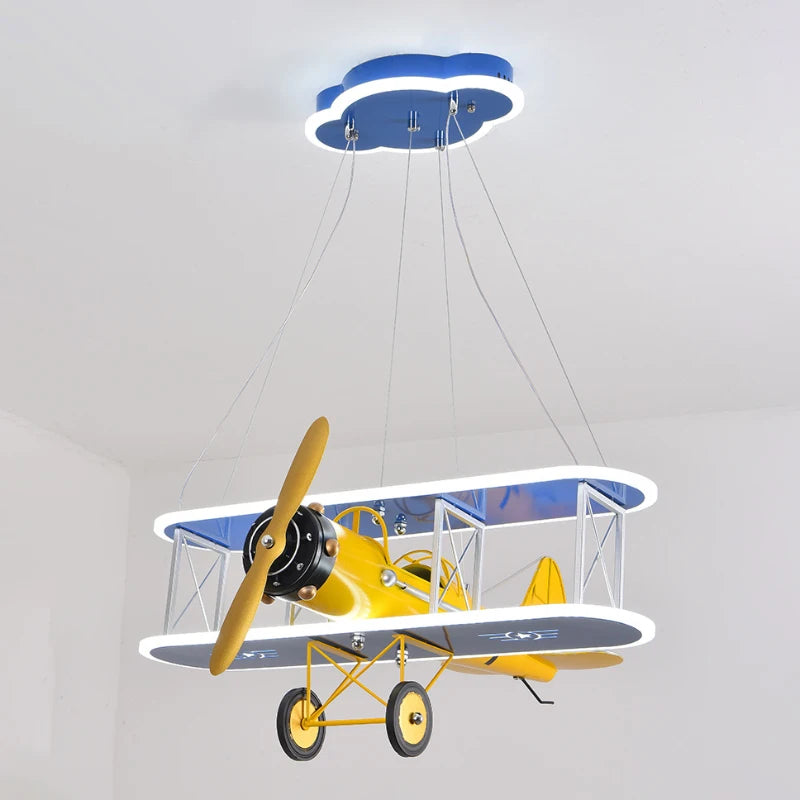 lustre créatif avion hélicoptère pour chambre enfant moderne