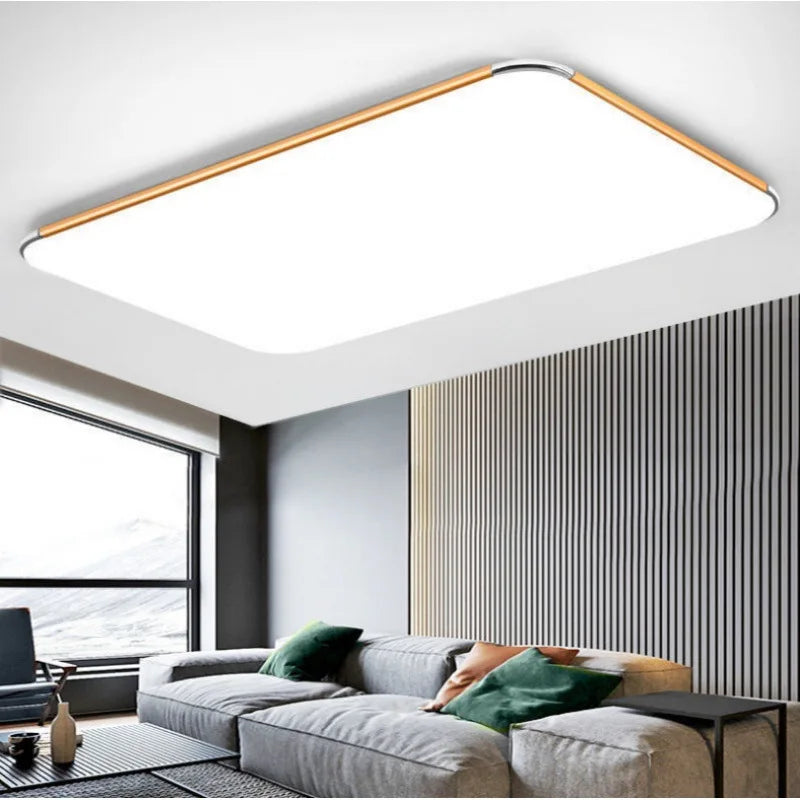 Modern Living Room Light 2024 Ultra Thin LED Ceiling Light Remote Control Dimming Restaurant Bedroom Balcony Panel Light