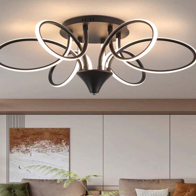 plafonnier led lumineux pour décoration intérieure moderne 2024