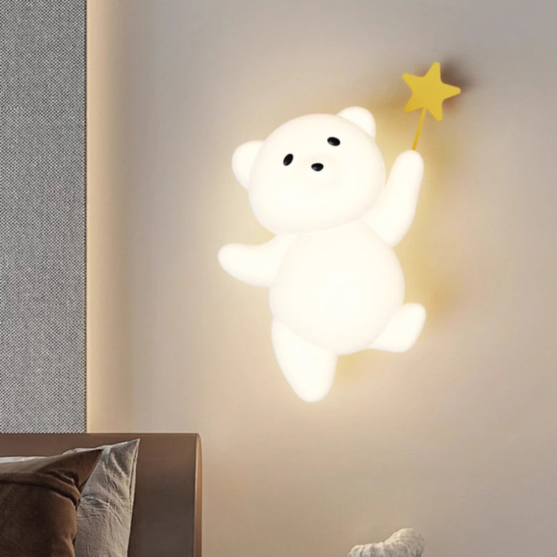 applique murale lapin radis LED pour chambre enfant