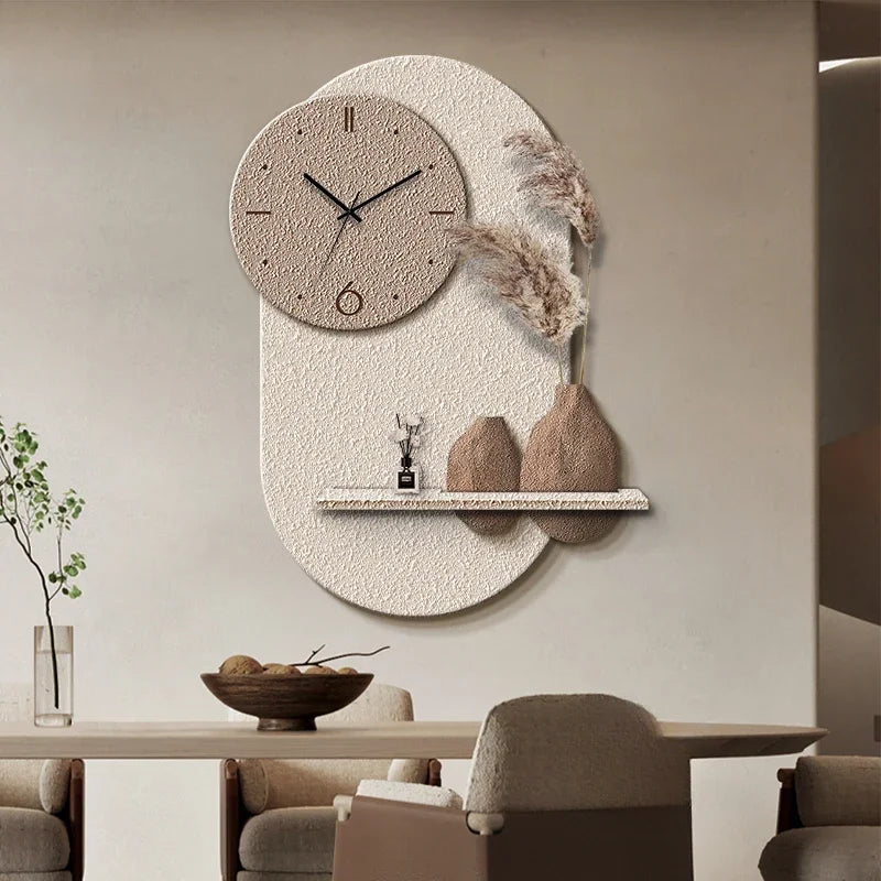 horloge murale décorative en grès design sensoriel avancé