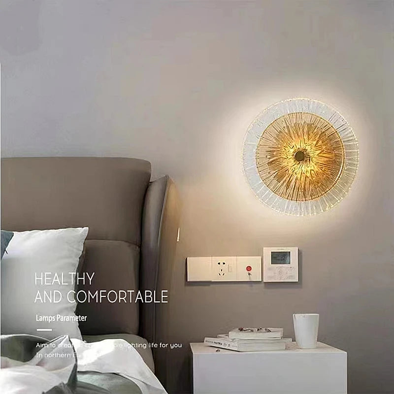 Nordique créatif LED verre applique moderne Simple combinaison applique salon chambre Restaurant luxe décoration applique murale