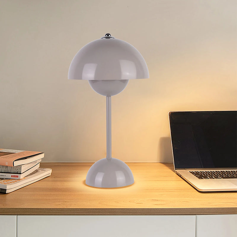 Lampe de table led nordique interrupteur tactile supérieur lampe de table de chargement USB lampe de champignon de bourgeon de fleur lampe de table décorative de table de chevet