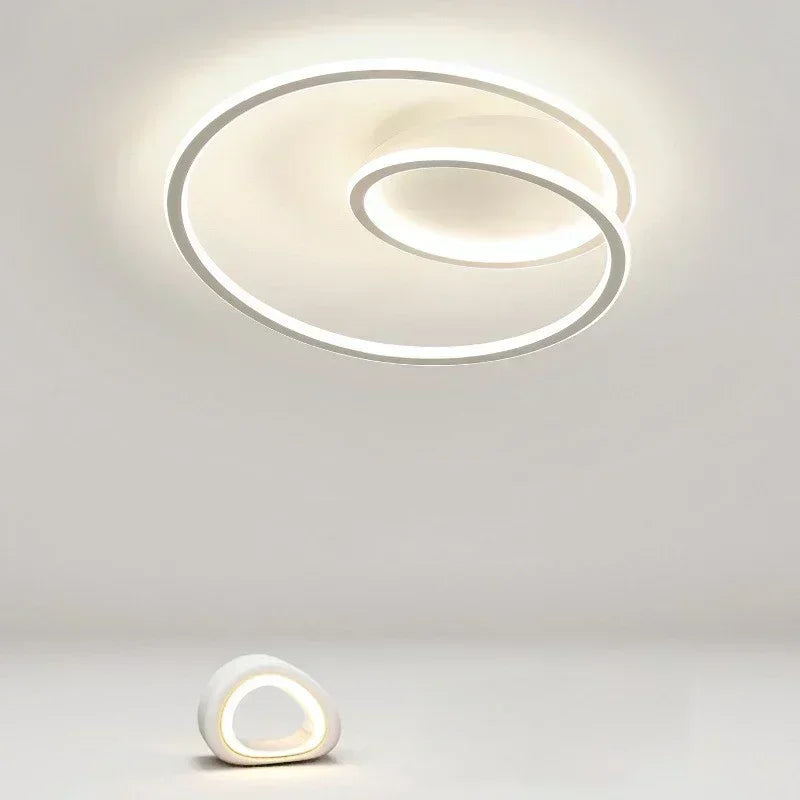 lustre moderne à leds pour décoration intérieure élégante