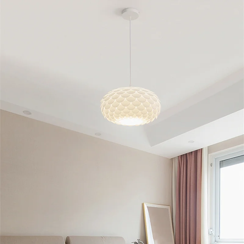 lustre nordique en pvc minimaliste pour décoration de meubles