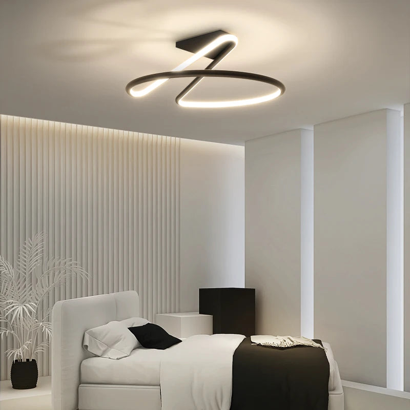 plafonnier minimaliste moderne nordique pour duplex villa
