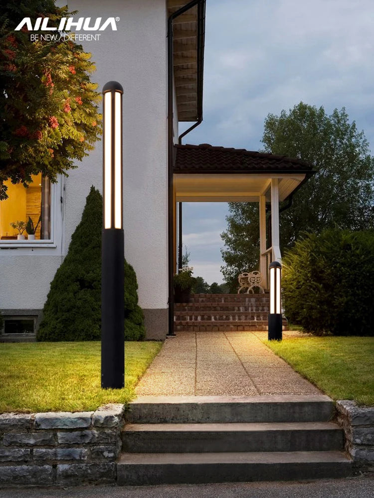 lampe de jardin extérieure villa led étanche lampadaire parc