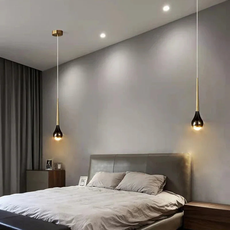 Lamp Minimalist Design Modern Pendant Light, LED Pendant Lighting For Bedroom Living Room Bathroom, Restaurant Single Hanging