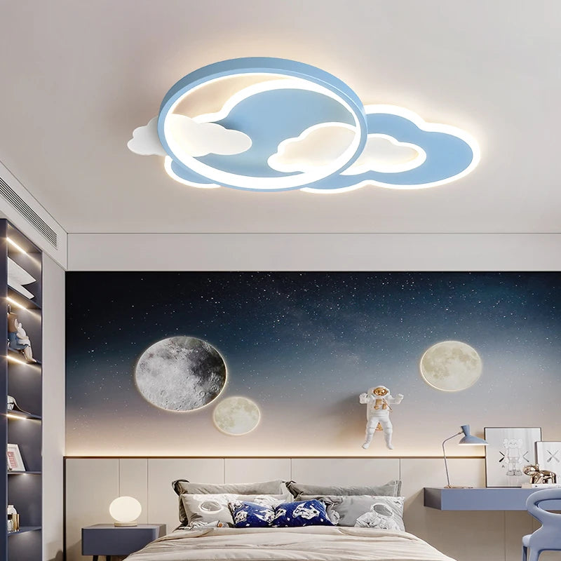 plafonnier led nuage moderne pour chambre d enfants décorative