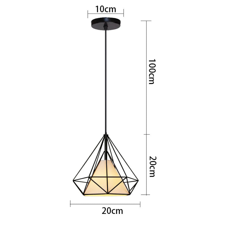 suspension rétro industrielle style loft vintage pour intérieur