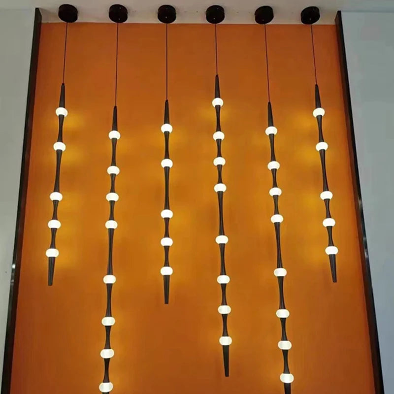 lustre minimaliste en aluminium et acrylique éclairage moderne réglable 3000K