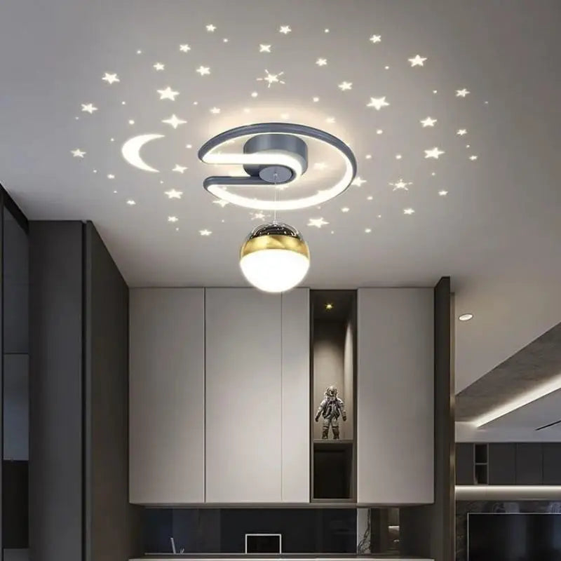 suspension boule led étoilée pour décoration intérieure et extérieure