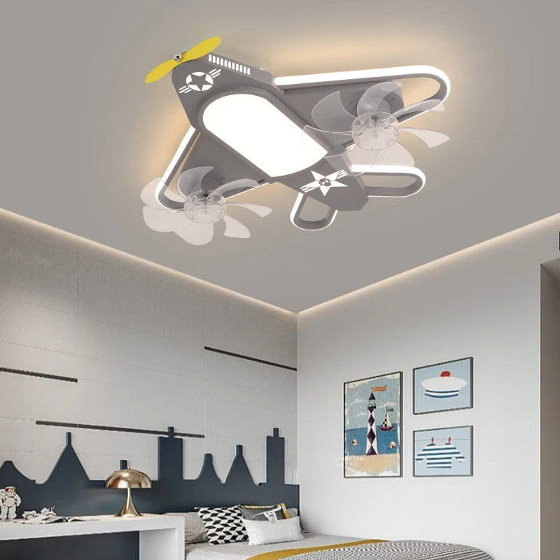 plafonnier nordique led avion pour chambre d'enfant moderne