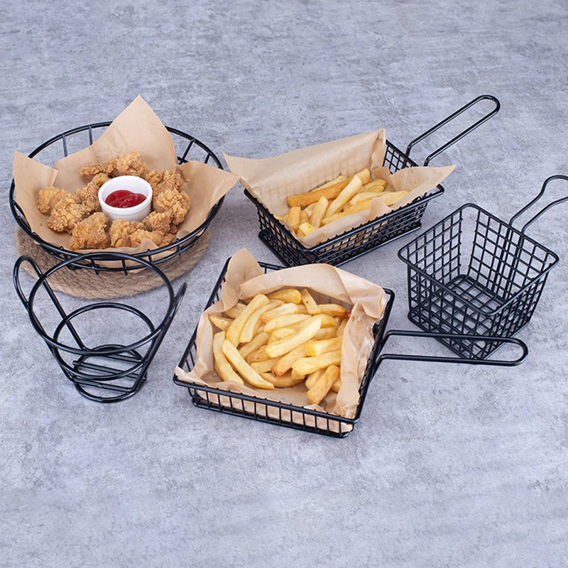 panier à frites en acier inoxydable pour aliments frits