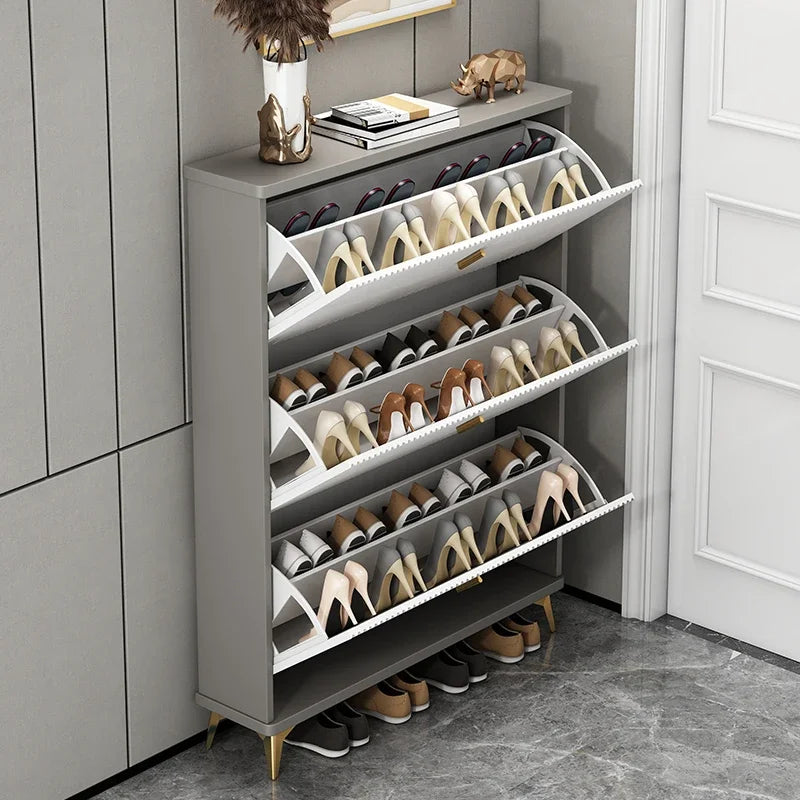 armoire à chaussures moderne multicouches pour un rangement optimal