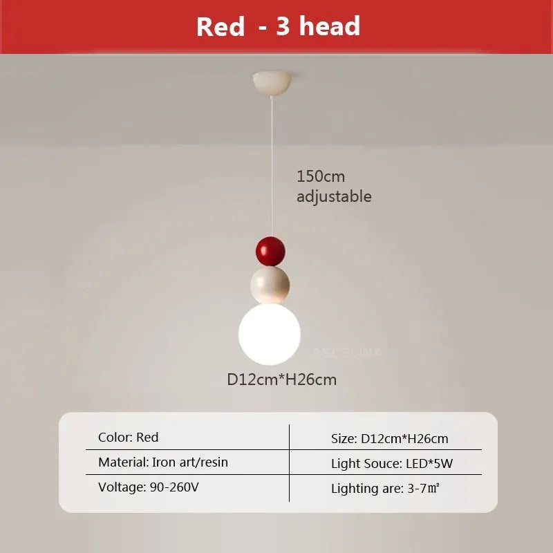 suspension danoise led boule lumineuse pour décoration intérieure