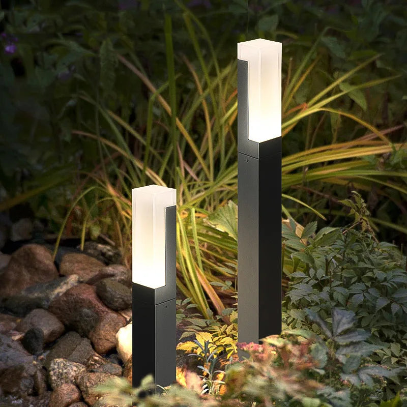 lampe de jardin moderne en aluminium pour éclairage extérieur