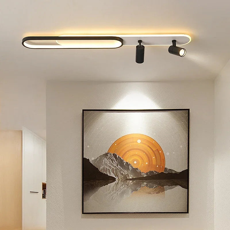 plafonnier led moderne avec projecteur pour décoration intérieure