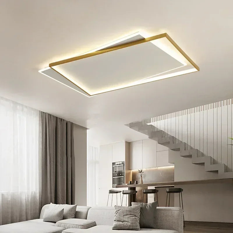 plafonnier moderne à leds pour décoration intérieure élégante