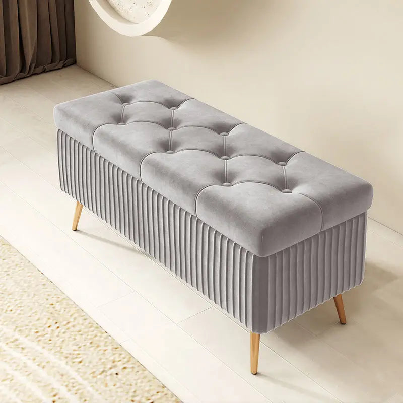 banc nordique avec rangement tabouret de luxe polyvalent et pratique