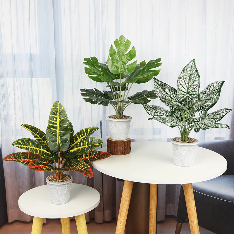 plante artificielle en pot pour décoration intérieure moderne