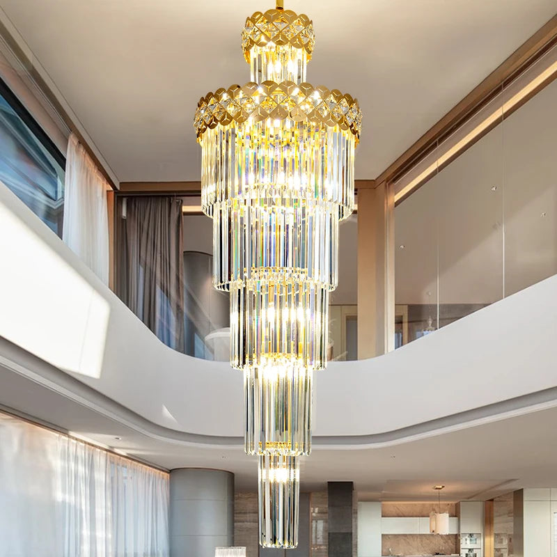 lustre design en cristal pour intérieur moderne et élégant