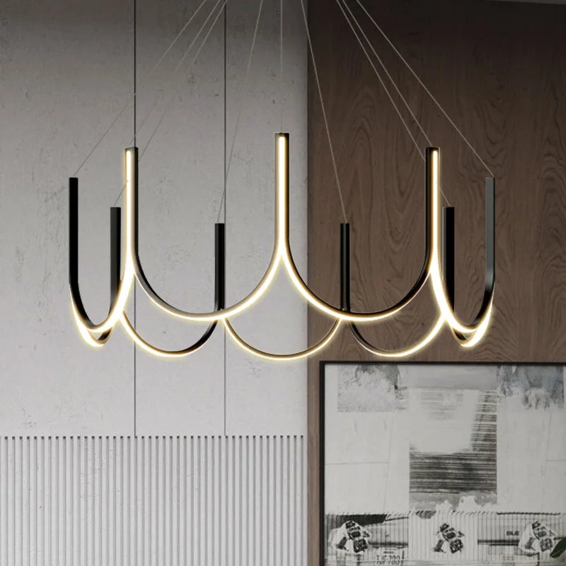 suspension led design italien pour un éclairage moderne