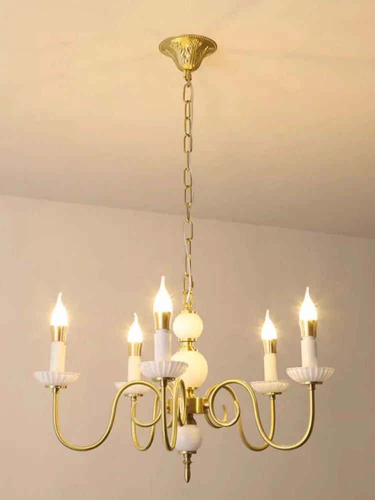 lustre en cuivre de luxe style vintage pour restaurant et salon