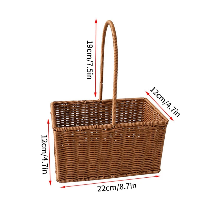 panier de rangement tissé à la main pour divers usages