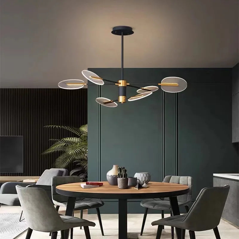 lustre led nordique créatif pour décoration intérieure moderne