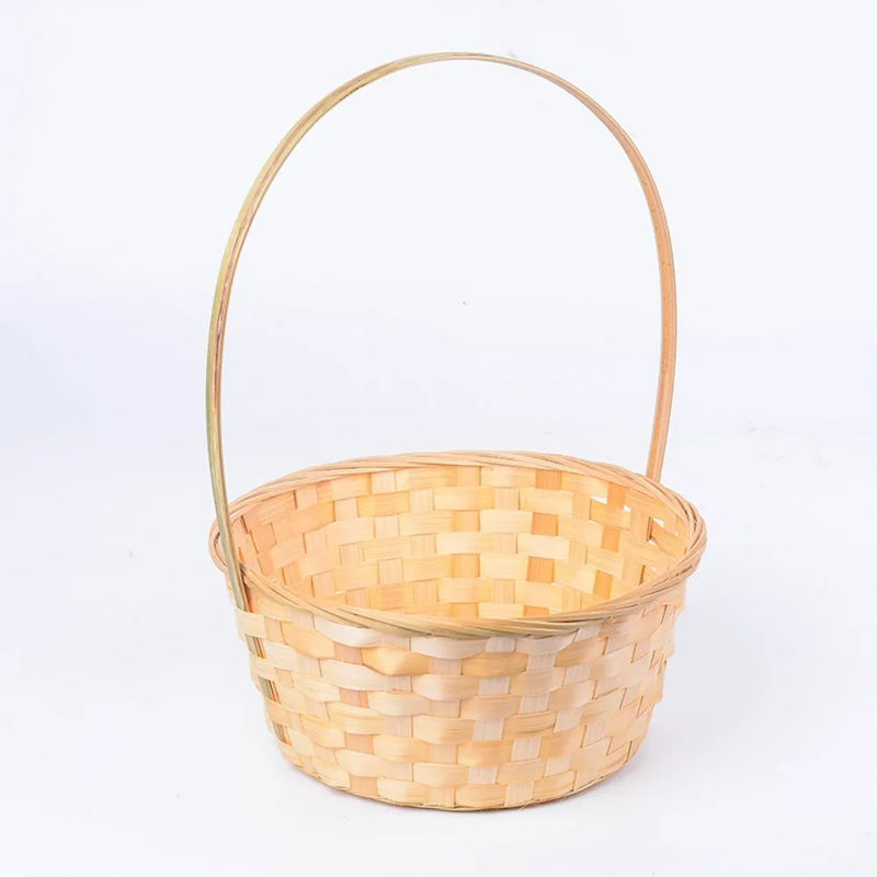 panier de rangement fait main en rotin multifonction pour cuisine ou fleurs