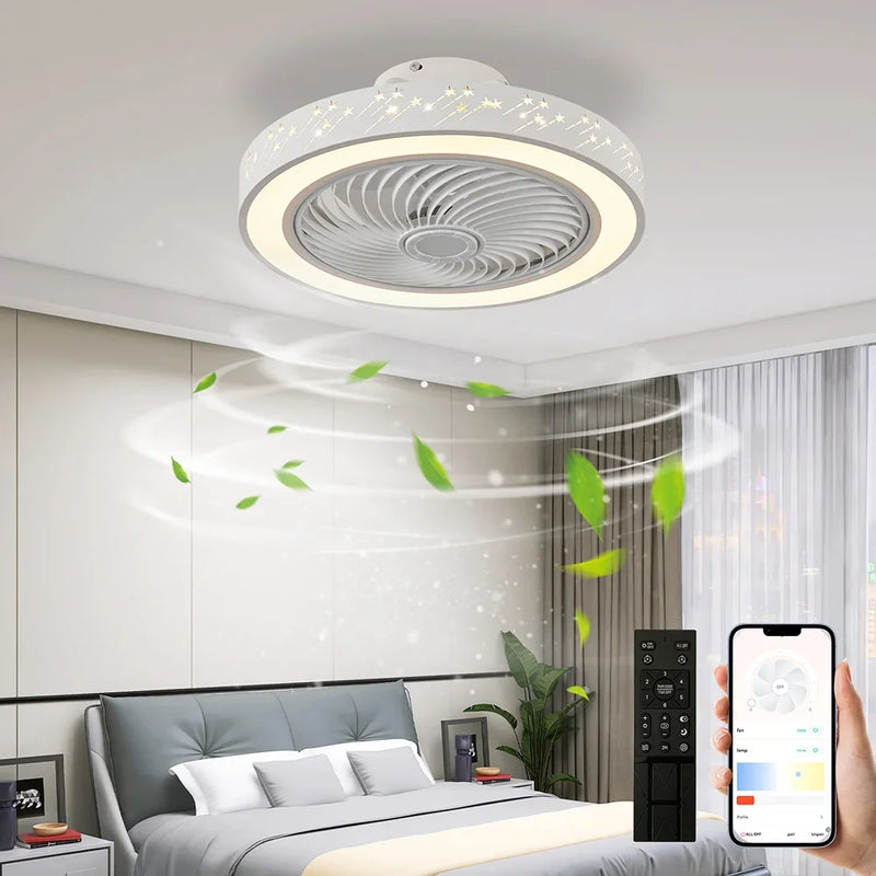 plafonnier led dimmable 6 vitesses avec télécommande moderne