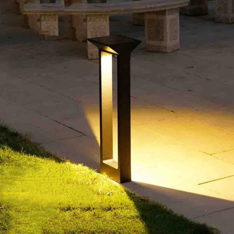 lampe solaire d'extérieur en aluminium pour éclairage de jardin