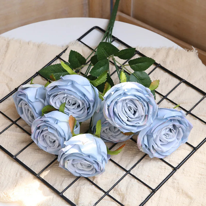 bouquets de roses artificielles pour décoration de mariage et artisanat