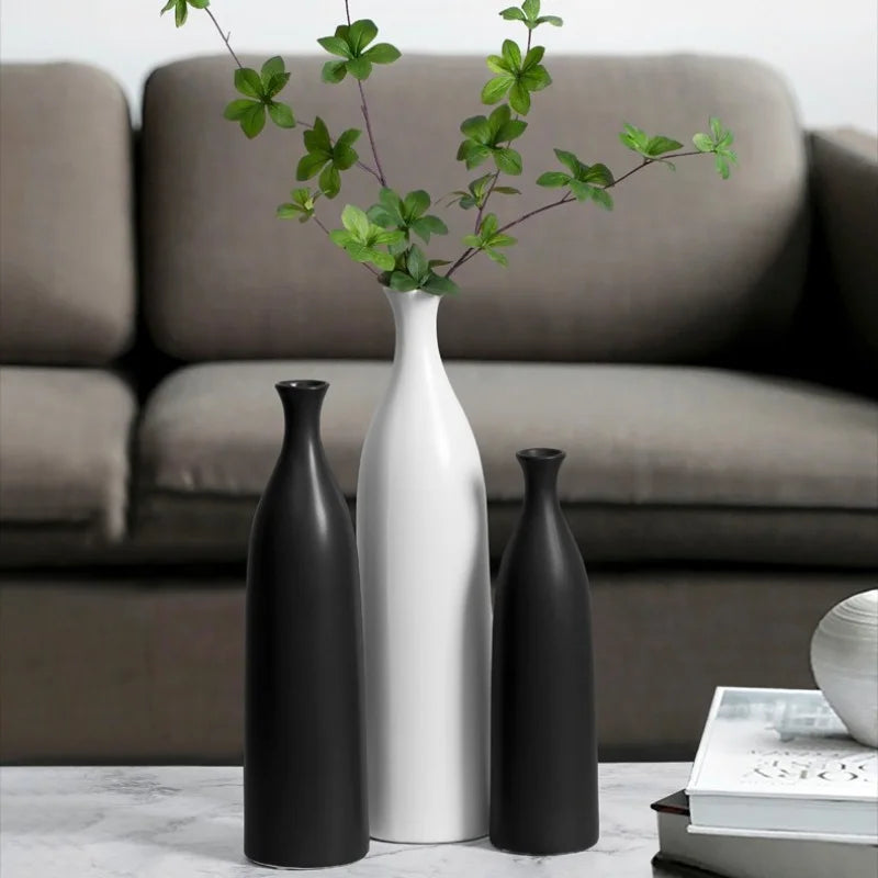 vase en céramique moderne pour décoration florale élégante