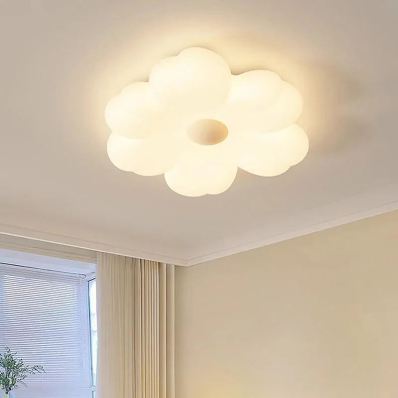 plafonnier moderne led forme de fleur pour décoration intérieure intelligente