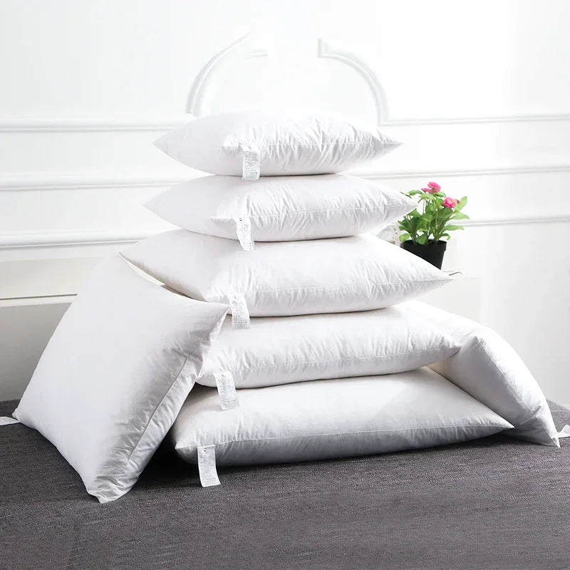 coussin de dossier en duvet d'oie 100 pourcent coton