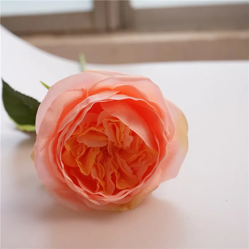 fleurs artificielles rose real touch pour décoration et cadeau