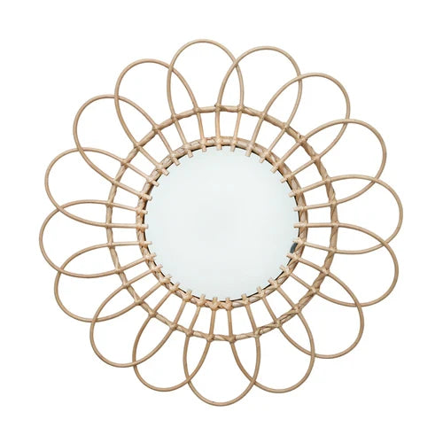 miroirs décoratifs ronds en macramé pour un style nordique