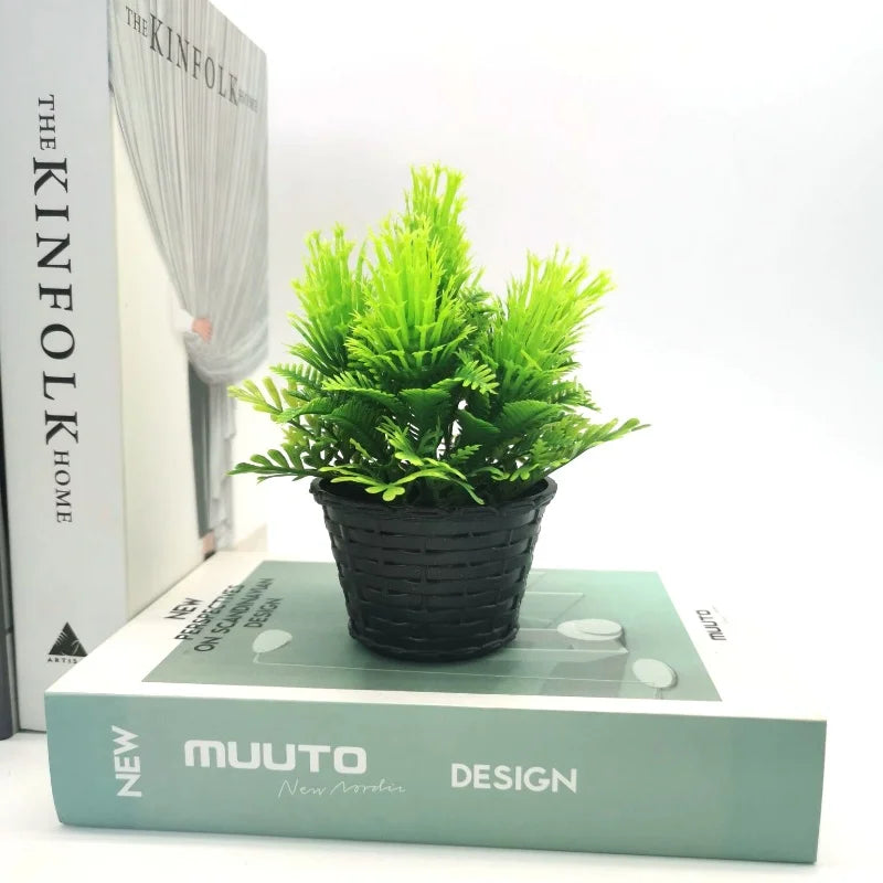 mini plante artificielle en pot pour décoration et événements festifs